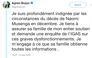 Post twitter Agnès Buzyn