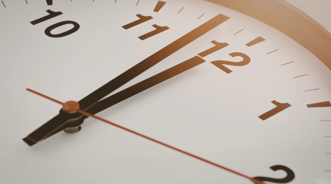 L’heure a son importance…